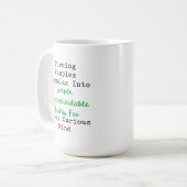 Mug Formules complexes vérités simples compréhensibles (Devant gauche)