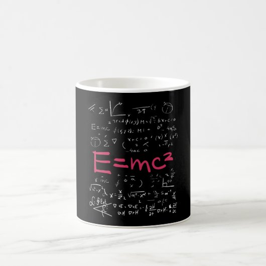 Mug Formules de physique et de mathématiques EMC2 (Centre)