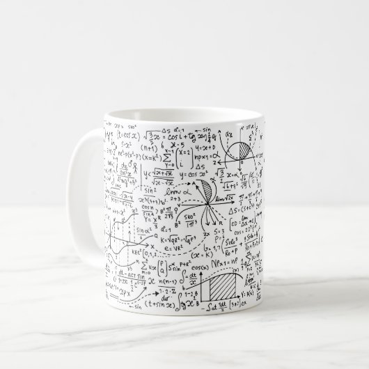 Mug Formules mathématiques (Devant gauche)