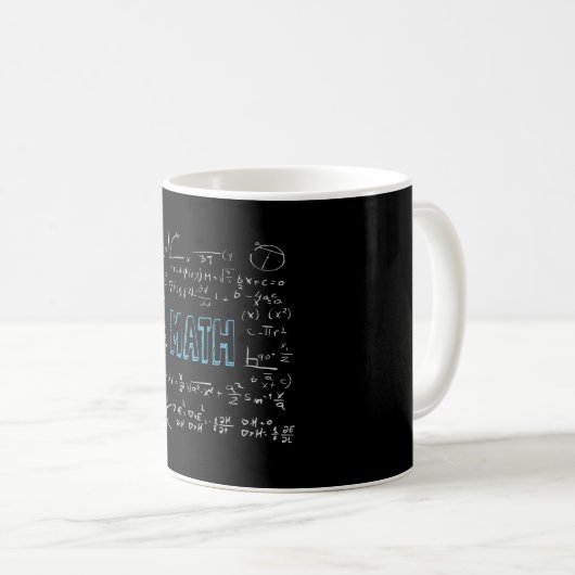 Mug Formules mathématiques mathématiques mathématiques (Devant droit)