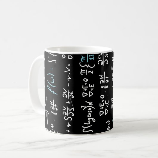 Mug Formules mathématiques mathématiques physique prof (Devant gauche)