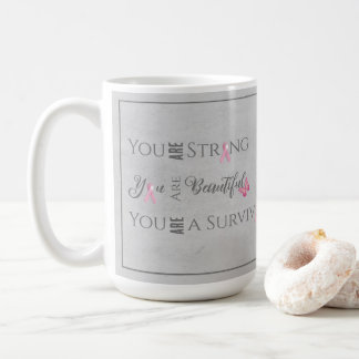 Mug Fort et beau | Survivant du cancer du sein