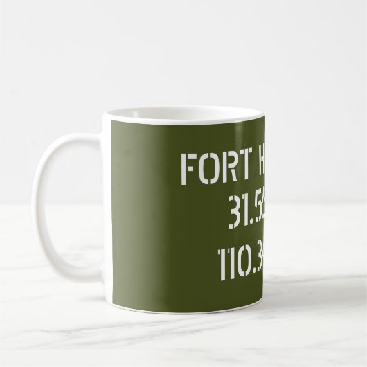 Mug Fort Huachuca Latitude Longitude (Gauche)