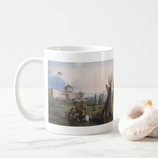 Mug Fort Laramie, Fort Sublette, Fort William, Miller (Avec donut)