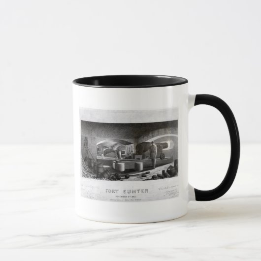 Mug Fort Sumter, vue intérieure de batterie de (Droite)