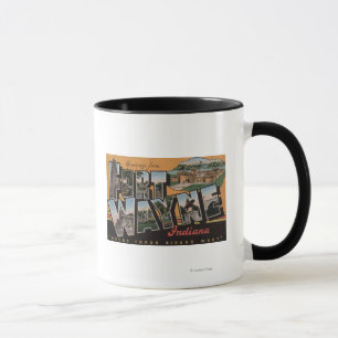 Mug Fort Wayne, Indiana - grandes scènes de lettre