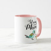 Mug Forte Comme Ma Maman | Mère drôle & Bébé Oiseaux (Devant droit)