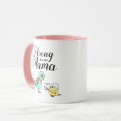 Mug Forte Comme Ma Maman | Mère drôle & Bébé Oiseaux (Devant gauche)