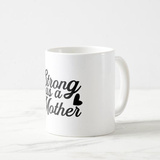 Mug Forte comme mère (Devant droit)