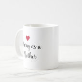 Mug Forte comme une mère Coeur rouge (Devant gauche)