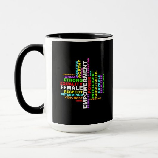 Mug Forte femme Word Cloud (Gauche)