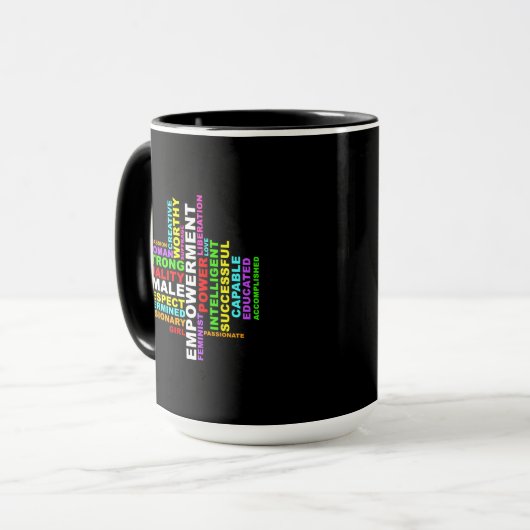Mug Forte femme Word Cloud (Devant gauche)
