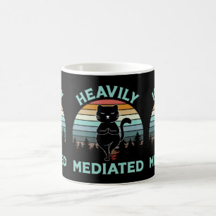 Mug Fortement Medié Funny Zen Yoga Chat Moms & Dads