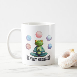 Mug Fortement Méditée Grenouille Yoga Jouer Zen