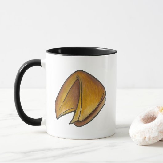 Mug Fortune Teller Cookie Restaurant chinois Nourritur (Avec donut)