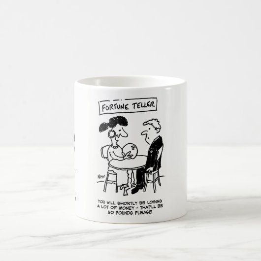 Mug Fortune Teller prédit une perte financière (Centre)