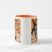 Mug Fortune vintage de Halloween indiquant l'ensemble (Centre)