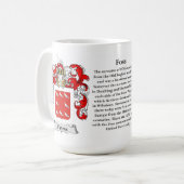 Mug Foss, l'origine, la signification et la crête (Devant gauche)