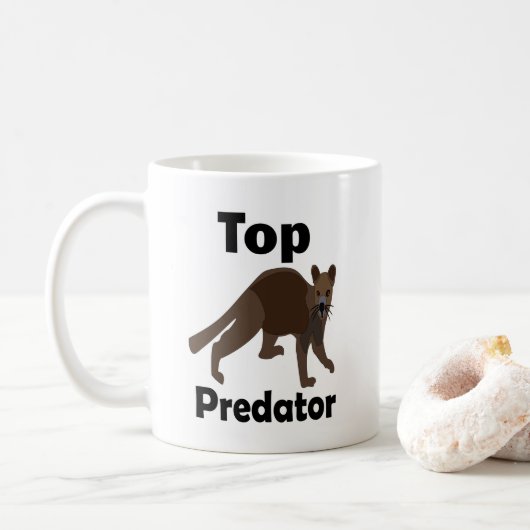 Mug Fossa Madagascar Carnivore Prédateur (Avec donut)