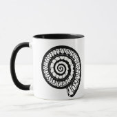 Mug Fossil d'ammonite - Coquillage de la spirale (Gauche)