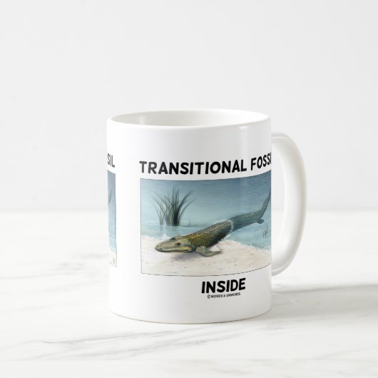 Mug Fossiles transitoires à l'intérieur de Tiktaalik r (Devant droit)
