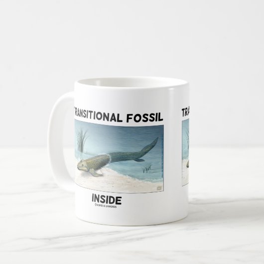 Mug Fossiles transitoires à l'intérieur de Tiktaalik r (Devant gauche)