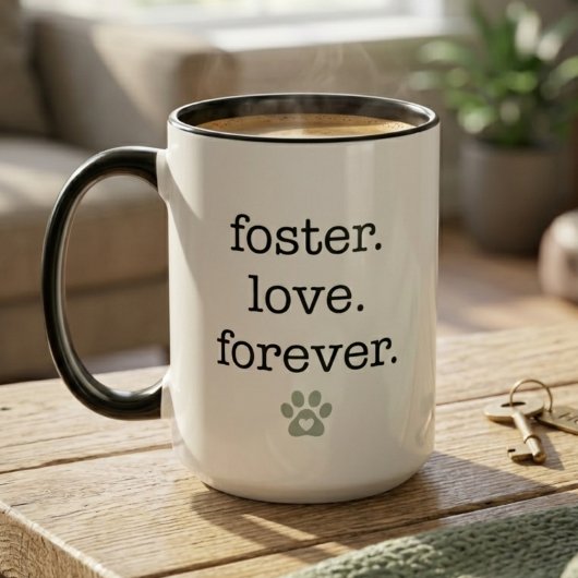 Mug Foster Love Forever Animal Rescue Adoption Gift