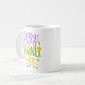 Mug Fou Coudre Lady Purple Vert Jaune Lettering (Devant gauche)