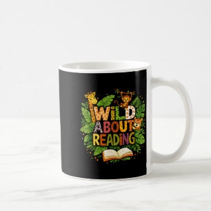 Mug Fou de lecture de livres pour enfants sur les anim