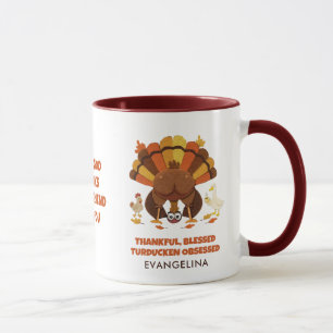 Mug Fou de TURDUCKEN Amis de Thanksgiving amusants