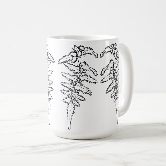 Mug Fougère sensible (Devant droit)