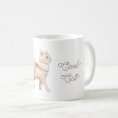 Mug Foulard Rose Pâle Cool Cat (Devant droit)