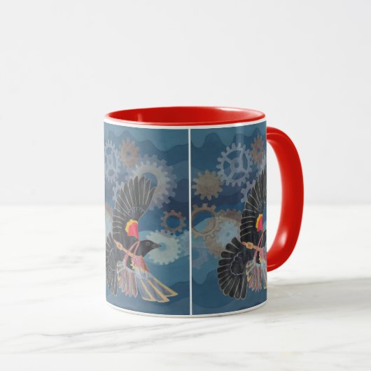 Mug Foule de Blackbird (Devant droit)