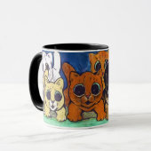 Mug Foule de Chats (détail), Louis Wain (Devant gauche)