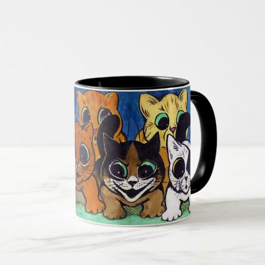 Mug Foule de Chats (détail), Louis Wain (Devant droit)