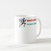 Mug Foulées Lisses Esprit Clair Un Coureur (Devant droit)