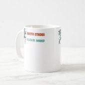 Mug Foulées Lisses Esprit Clair Un Coureur (Devant gauche)