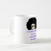 Mug Foundational Black American Woman Afro (Devant gauche)