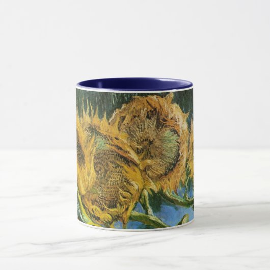 Mug Four Cut Sunflowers par Vincent van Gogh (Centre)