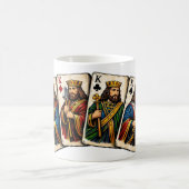Mug Four Kings Playing Cards Design (Centre)