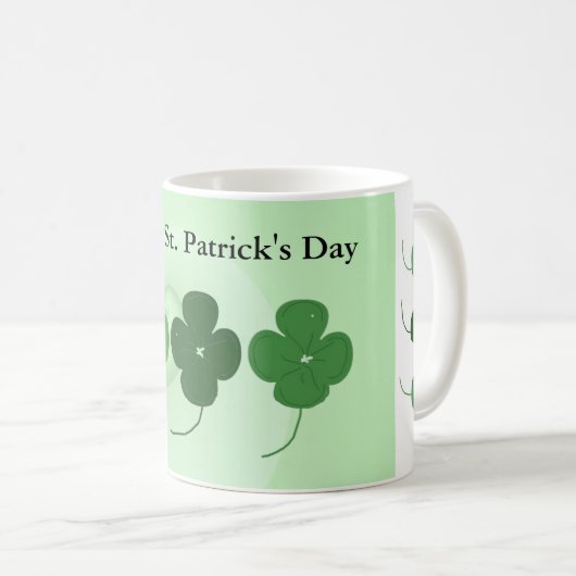 Mug Four Leaf Clovers St. Patrick's Day (Devant droit)