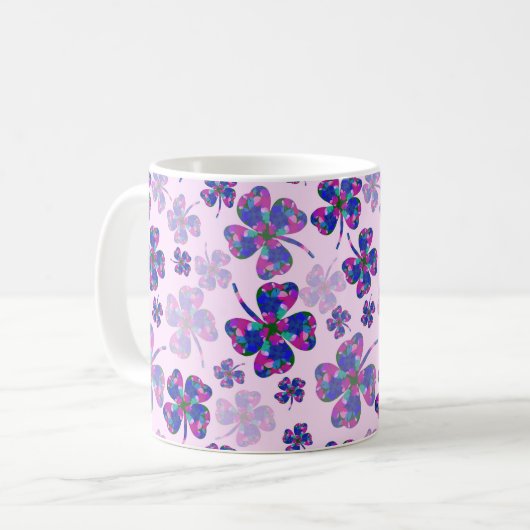 Mug Four leaf fortune - Cavalier de laverti Mok (Devant gauche)