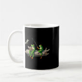 Mug Four Legs Frog On A Log Frog Fishing Dragonfly Rea (Gauche)