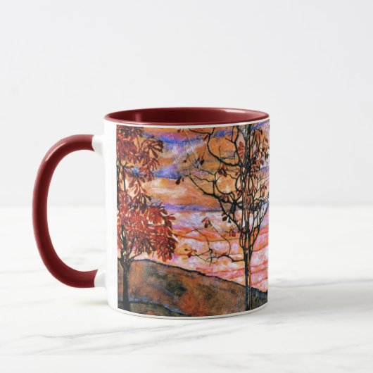 Mug Four Trees, art d'Egon Schiele, (Gauche)