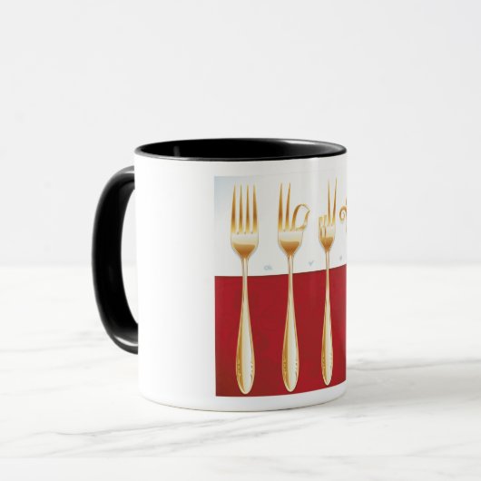 Mug Fourches d'or (Devant gauche)