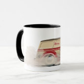 Mug Fourgonnette de livraison de dessin animé rétro (Devant gauche)
