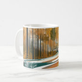 Mug fourgonnette jaune navigue à travers une route sin (Devant gauche)