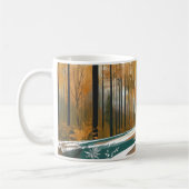 Mug fourgonnette jaune navigue à travers une route sin (Gauche)