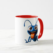 Mug Fourmi bleue amusante (Devant droit)