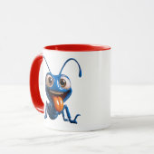 Mug Fourmi bleue amusante (Devant gauche)